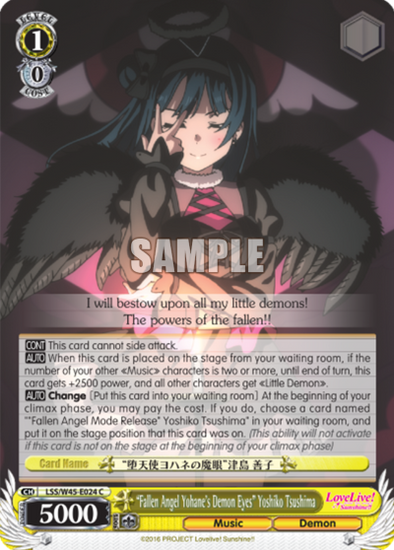 "Fallen Angel Yohane's Demon Eyes" Yoshiko Tsushima - LSS/W45-E024 - Common available at 401 Games Canada