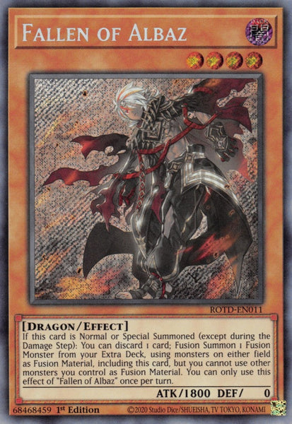 yugioh fallen of albaz deck 401 Games Canada - Fallen of Albaz - ROTD-EN011 - Secret Rare
