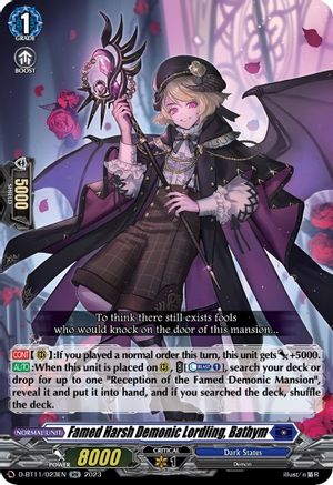 Famed Harsh Demonic Lordling, Bathym - D-BT11/023EN - Double Rare available at 401 Games Canada