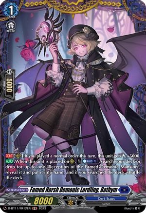 Famed Harsh Demonic Lordling, Bathym - D-BT11/FR12EN - Frame Rare available at 401 Games Canada