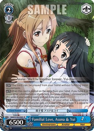 Familial Love, Asuna & Yui - SAO/S100-E081 - Rare available at 401 Games Canada