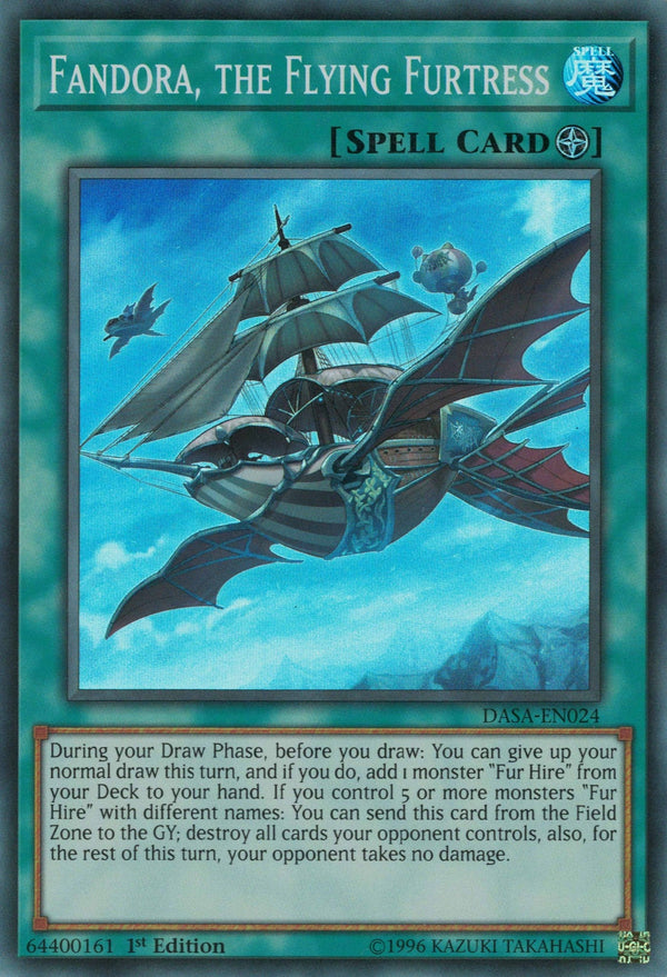 Fandora, the Flying Furtress - DASA-EN024 - Super Rare - 1st Edition available at 401 Games Canada
