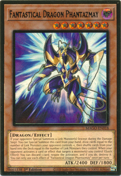 Fantastical Dragon Phantazmay (Alternate Art) - MAGO-EN018 - Premium Gold Rare - 1st Edition available at 401 Games Canada