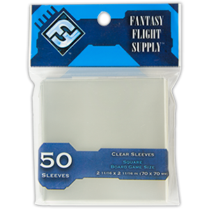 Fantasy Flight Supply - 50ct Square 70mm x 70mm Sleeves available at 401 Games Canada