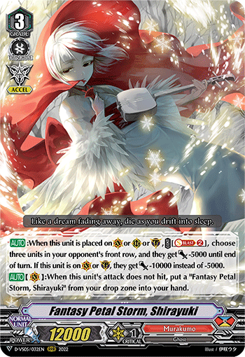 Fantasy Petal Storm, Shirayuki - D-VS05/032 - Triple Rare available at 401 Games Canada