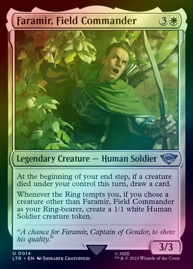 401 Games Canada - Faramir, Field Commander (Foil) (LTR) 401 Games Canada - Faramir, Field Commander (Foil) (LTR)
