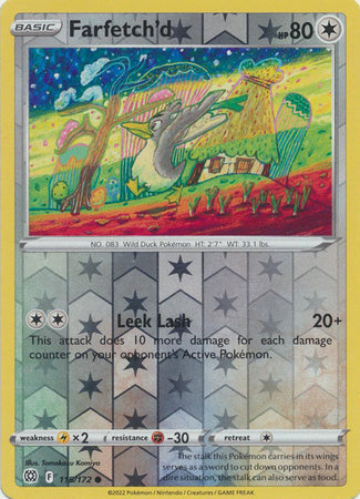 Farfetch'd - 115/172 - Common - Reverse Holo available at 401 Games Canada