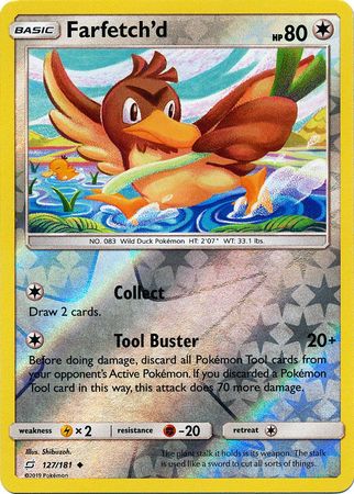 401 Games Canada - Farfetch'd - 127/181 - Uncommon - Reverse Holo 401 Games Canada - Farfetch'd - 127/181 - Uncommon - Reverse Holo