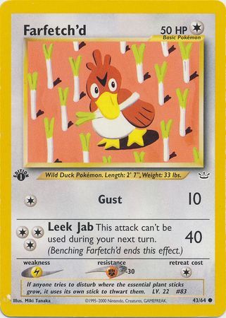 Farfetch'd - 43/64 - Common - 1st Edition available at 401 Games Canada