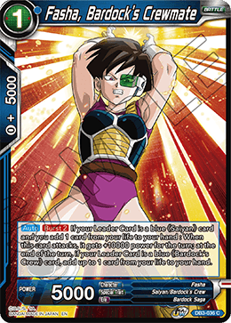 Fasha, Bardock's Crewmate - DB3-036 - Common available at 401 Games Canada