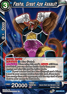 Fasha, Great Ape Assault - DB3-035 - Uncommon available at 401 Games Canada