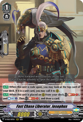 Fast Chase Liberator, Josephus - D-VS02/017 - Triple Rare available at 401 Games Canada