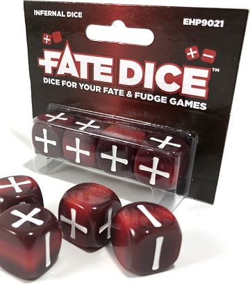 Fate Dice - Dice Set - Infernal available at 401 Games Canada