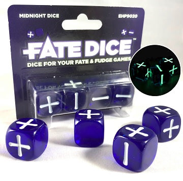 Fate Dice - Dice Set - Midnight available at 401 Games Canada