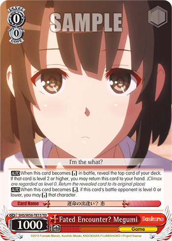 Fated Encounter? Megumi - SHS/W56-ETE13 - TD available at 401 Games Canada