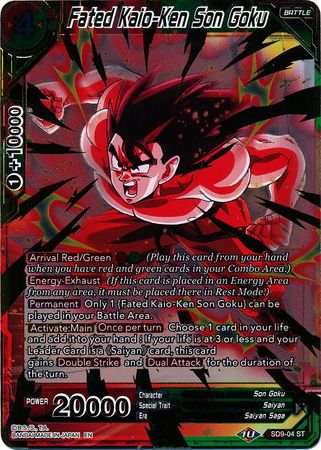 Fated Kaio-Ken Son Goku - SD9-04 - Starter Rare (Foil) available at 401 Games Canada