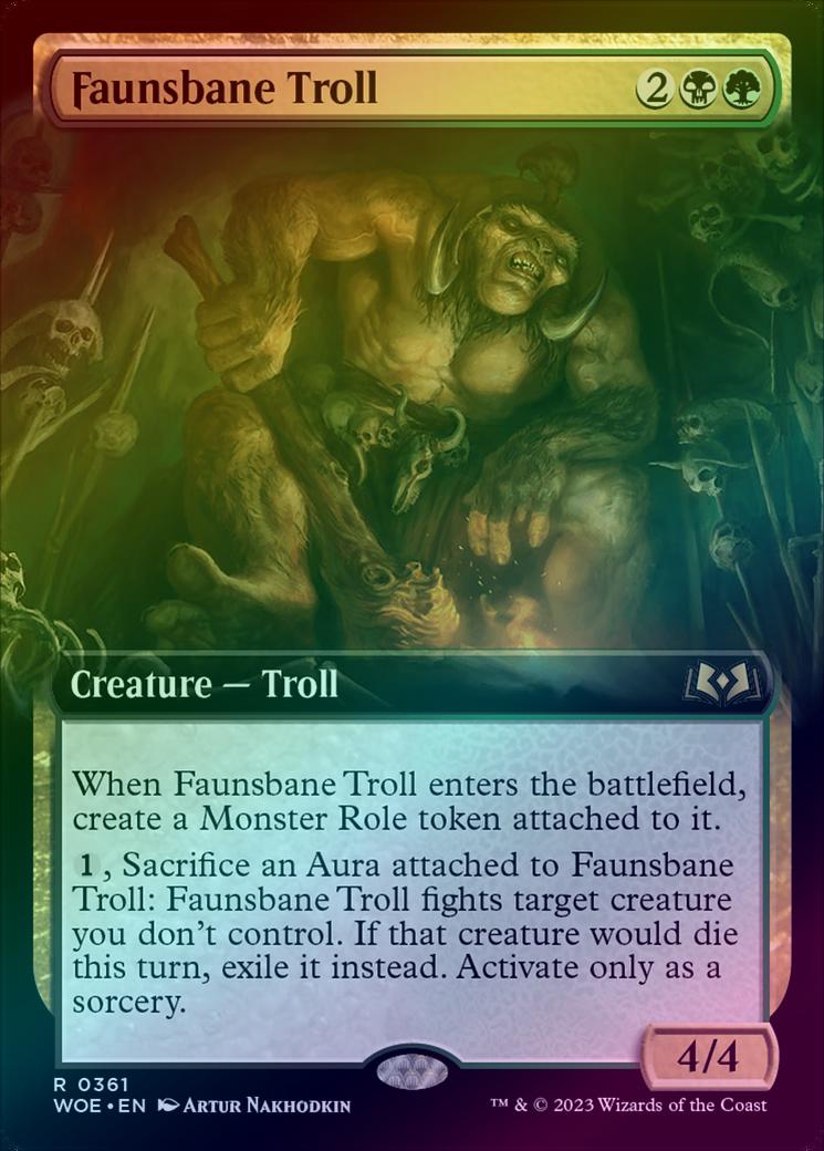 401 Games Canada - Faunsbane Troll - Extended Art (Foil) (WOE) 401 Games Canada - Faunsbane Troll - Extended Art (Foil) (WOE)