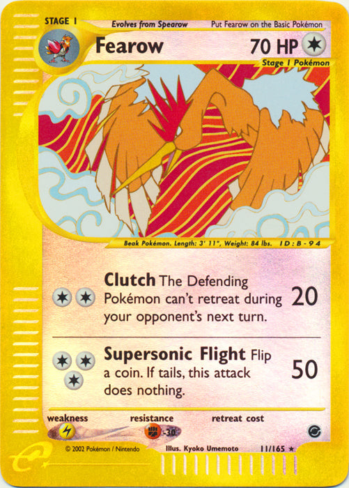 Fearow - 11/165 - Holo - Reverse Holo available at 401 Games Canada