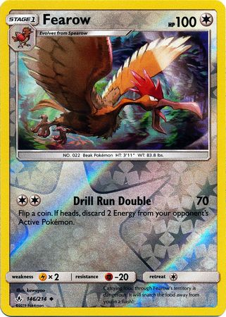 Fearow - 146/214 - Uncommon - Reverse Holo available at 401 Games Canada