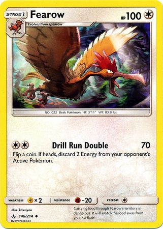 Fearow - 146/214 - Uncommon available at 401 Games Canada