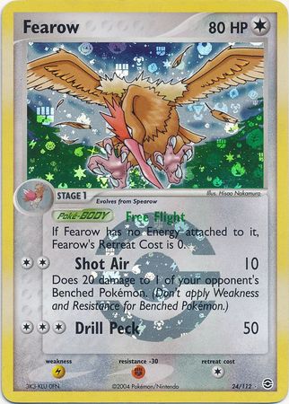Fearow - 24/112 - Rare - Reverse Holo available at 401 Games Canada