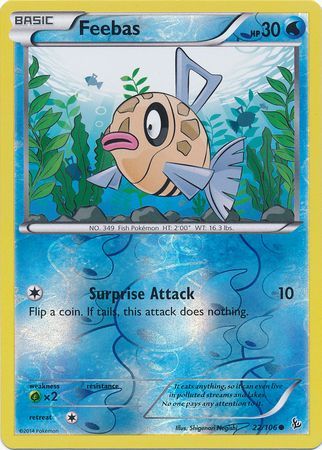 Feebas - 22/106 - Common - Reverse Holo available at 401 Games Canada