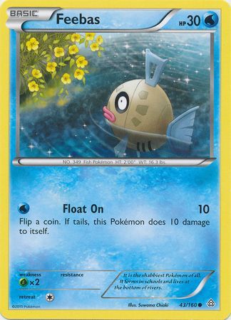 Feebas - 43/160 - Common available at 401 Games Canada