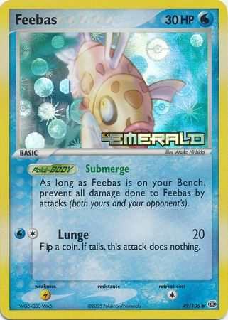 Feebas - 49/106 - Common - Reverse Holo available at 401 Games Canada