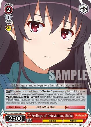 Feelings of Detestation, Utaha - SHS/W71-E067 - Uncommon available at 401 Games Canada