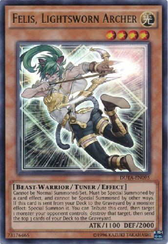 Felis, Lightsworn Archer - DUEA-EN095 - Ultra Rare - Unlimited available at 401 Games Canada