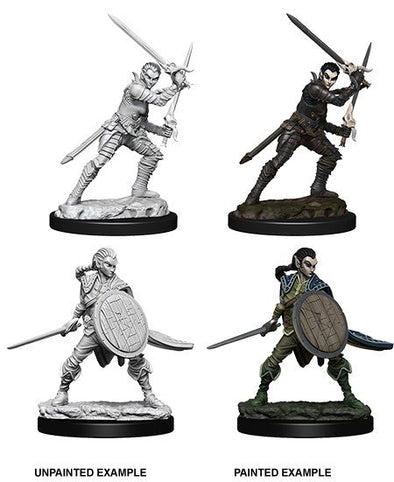 Female Elf Fighter - Pathfinder Deep Cuts Unpainted Minis available at 401 Games Canada