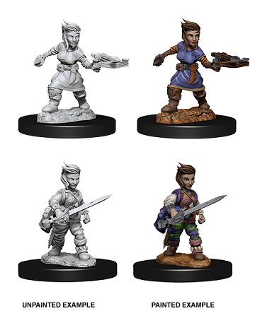 Female Halfling Rogue - Pathfinder Deep Cuts Unpainted Minis available at 401 Games Canada