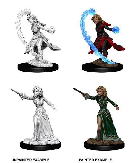 Female Human Wizard - Pathfinder Deep Cuts Unpainted Minis available at 401 Games Canada