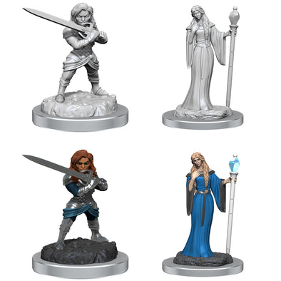 Female Wizard/Holy Warrior - Critical Role Unpainted Minis available at 401 Games Canada