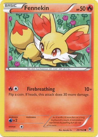 Fennekin - 25/162 - Common available at 401 Games Canada