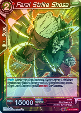 Feral Strike Shosa - DB2-016 - Uncommon (FOIL) available at 401 Games Canada