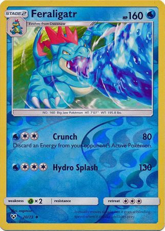 Feraligatr - 20/73 - Uncommon - Reverse Holo available at 401 Games Canada