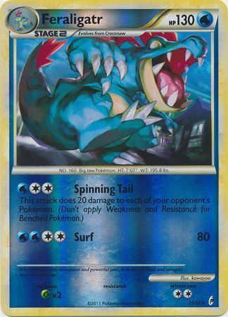 Feraligatr - 25/95 - Rare - Reverse Holo available at 401 Games Canada