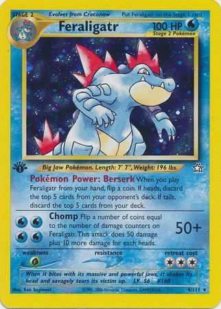 Feraligatr - 4/111 - Holo - 1st Edition available at 401 Games Canada