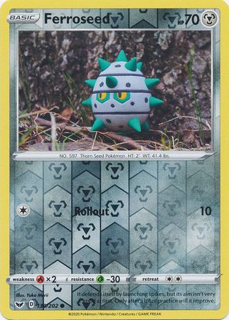 Ferroseed - 130/202 - Common - Reverse Holo available at 401 Games Canada