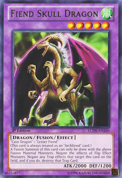 Fiend Skull Dragon - LCJW-EN240 - Rare - 1st Edition available at 401 Games Canada