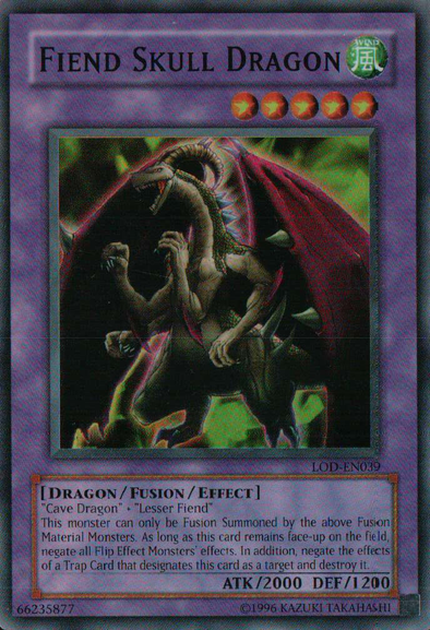 Fiend Skull Dragon - LOD-EN039 - Super Rare - Unlimited Worldwide available at 401 Games Canada