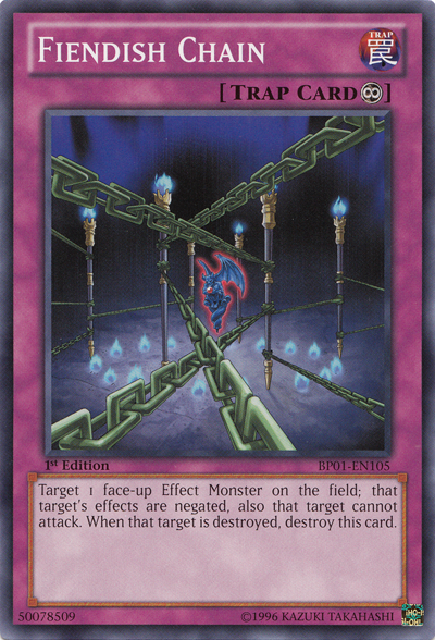 Fiendish Chain - BP01-EN105 - Common - 1st Edition available at 401 Games Canada