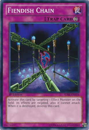 Fiendish Chain - SDBE-EN034 - Common - 1st Edition available at 401 Games Canada
