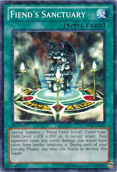 Fiend's Sanctuary - BP02-EN151 - Mosaic Rare - 1st Edition available at 401 Games Canada