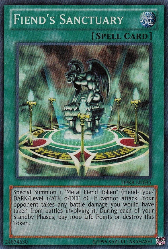 Fiend's Sanctuary - DPKB-EN035 - Super Rare - Unlimited available at 401 Games Canada