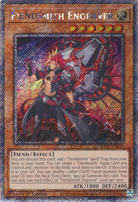 Fiendsmith Engraver (Platinum Secret Rare) - RA04-EN049 - Platinum Secret Rare - 1st Edition