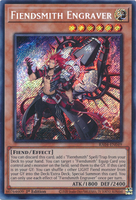 Fiendsmith Engraver (Secret Rare) - RA04-EN049 - Secret Rare - 1st Edition