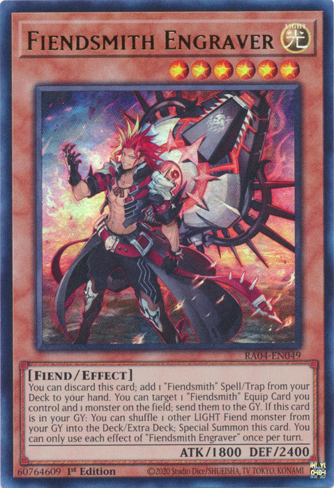 Fiendsmith Engraver (UR) - RA04-EN049 - Ultra Rare - 1st Edition