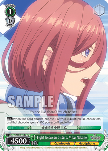 Fight Between Sisters, Miku Nakano - 5HY/W83-TE39 - Trial Deck available at 401 Games Canada